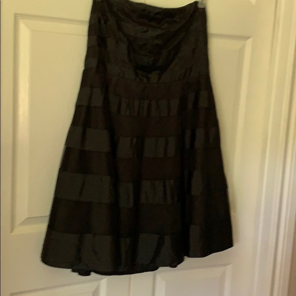 WOW!!Strapless black DRESS with tulle washable